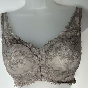 Victoria's Secret Dream Angels Lined Demi Wire Gray Bra 32C